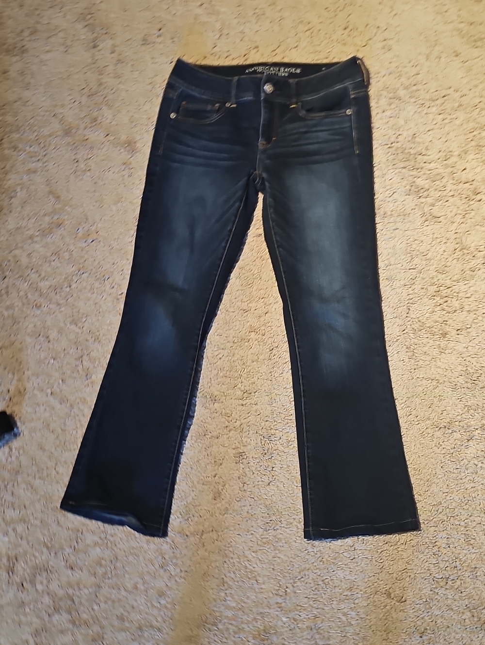 American Eagle Outfitters Women’s Dark Indigo Flare Jeans